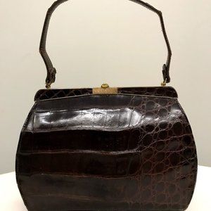 Vintage Alligator Purse- genuine alligator